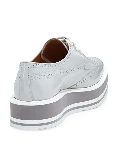 grey prada oxfords|Women's Prada Oxfords & Loafers .